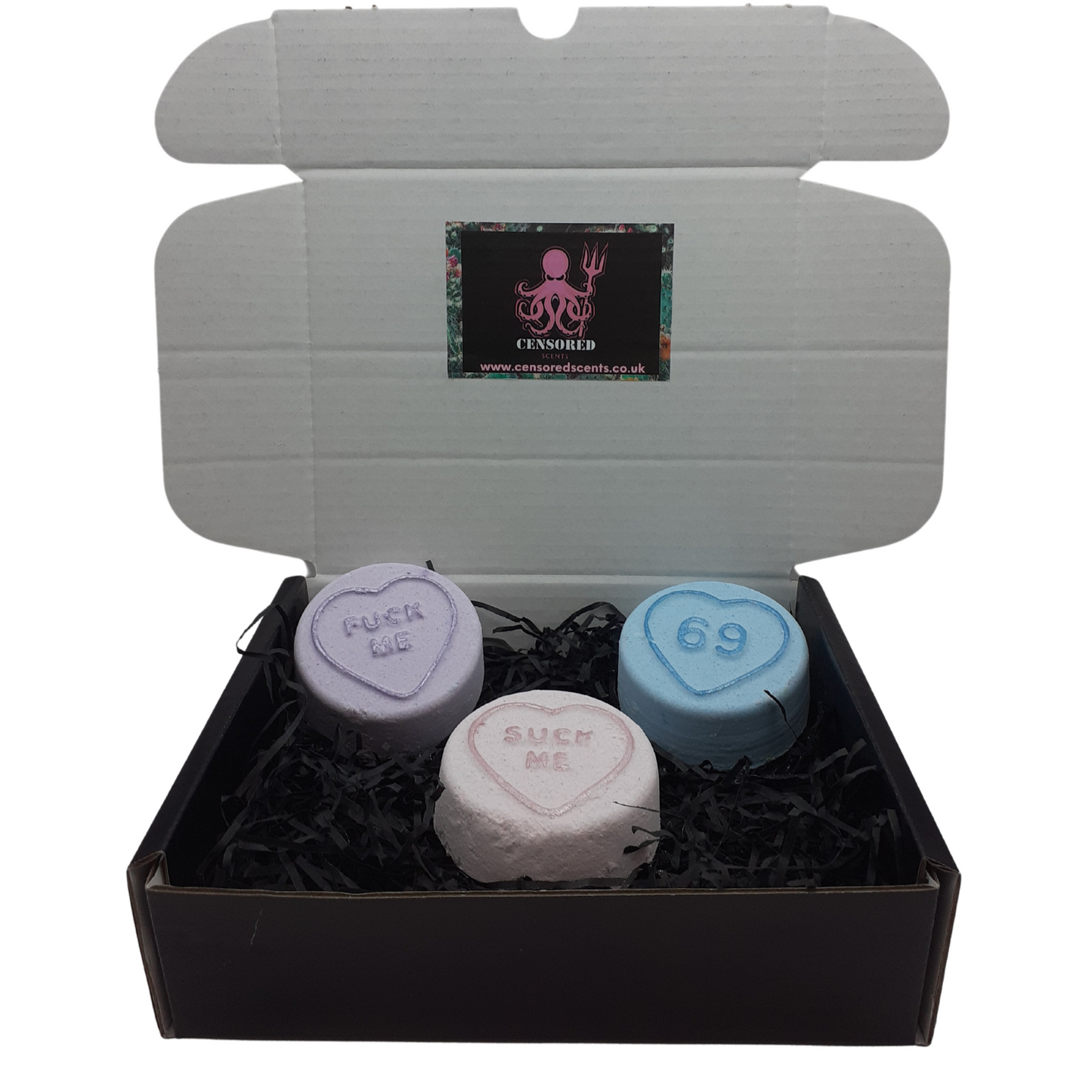 Naughty Love Sweets Bath Bombs Trio Gift Set